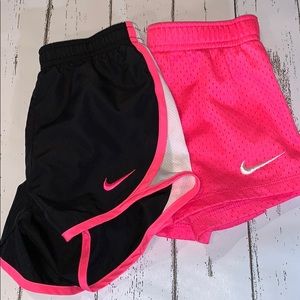 2 pair girls Nike shorts size S 4/5 or 4/5